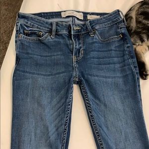 Dark blue jeans